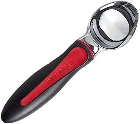 Tupperware Ice Cream Scoop Black with Red Handle