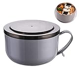 40 oz Lunch Box, stainless steel leak-proof food storage container, lunch bowl, soup bowl, snack...