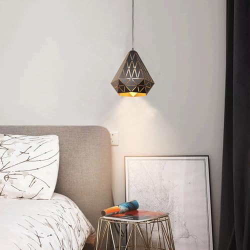 Lampe suspendue nordique diamant E27 pour optimiser l'éclairage tamisé - 5