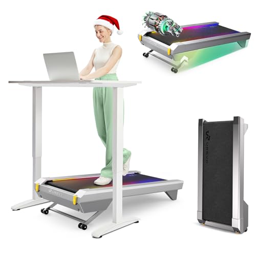 20% off - UREVO CyberPad Smart Walking Pad with 14% Auto Incline, Brushless Motorized Under Desk Treadmill for...