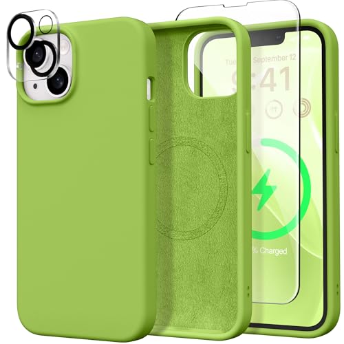 Coque magnétique pour iPhone 15 compatible avec Magsafe et antichoc