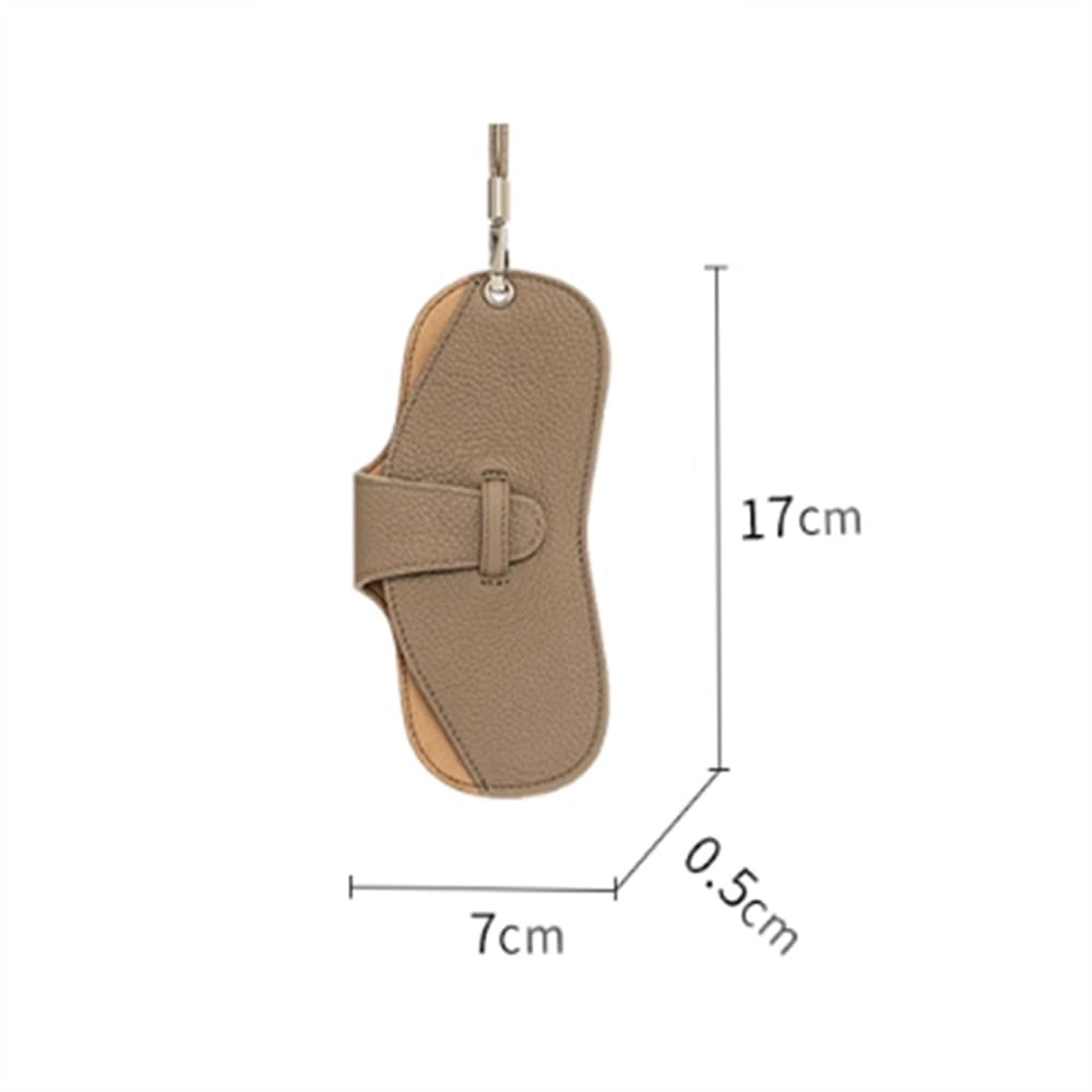 Custodia per Occhiali da Sole con Gancio in Morbid Custodia portatile for occhiali da donna con cinturino in pelle(Color 1)
