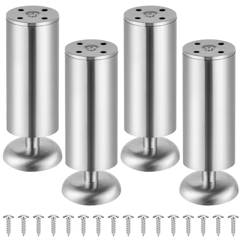 Vortix 4er Set Möbelfüße aus Edelstahl,...
