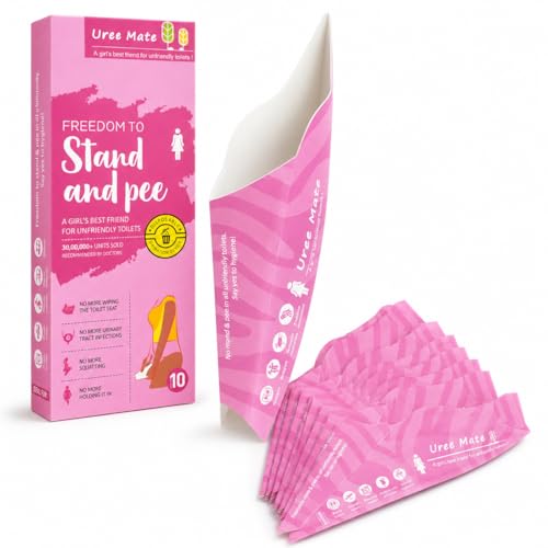20PC Disposable Pee Funnel for Women, Portable Female Urinal Urination Device, Girl Pee Cup for Standing Up, Pee Funnel for Women Travel, Suitable for Travel, Camping, Hiking, Festivals, and Parties