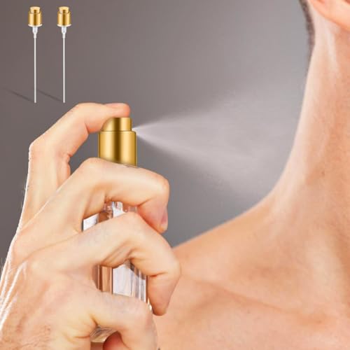 Image of Housoutil Perfume Spray Bottle Tops - 10Pcs 13mm Bayonet Fine Mist Perfume Top Replacement Cap, Gold Spray Bottle Nozzle for DIY Fragrance and Cologne Repair
