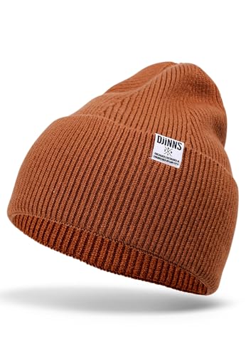 Bonnet marron Djinns Basic Beanie Wooly Knit idéal pour vos sorties urbaines