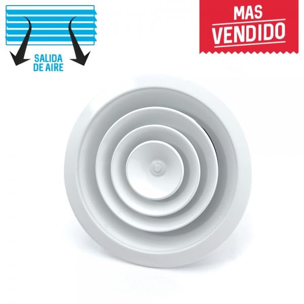 Bilake Difusores Circulares de ventilación Aluminio con regulación de caudal
