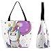 MOMOLOA Damen Handtasche Umhängetasche Einhorn-Puppe Henkeltasche Shopper Damen Schultertasche Große Damen-Reisetasche - 32,5 X 28,5 X 18Cm