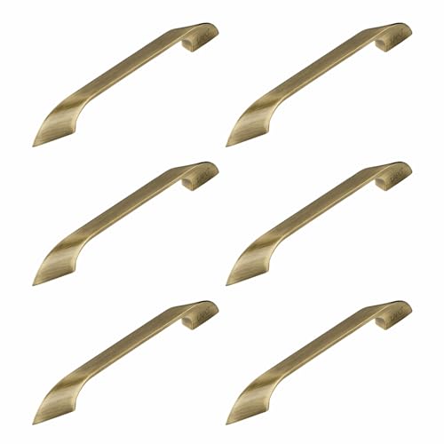 Image of LAPO 6 Inch Handles for Cabinets and Drawers, Designed for Kitchen, Wardrobe, Cupboard, Almirah & Mandir Use, Solid Grip Design, 3 Years Warranty (160mm, Antique Finish, Pack of 6) - Twist