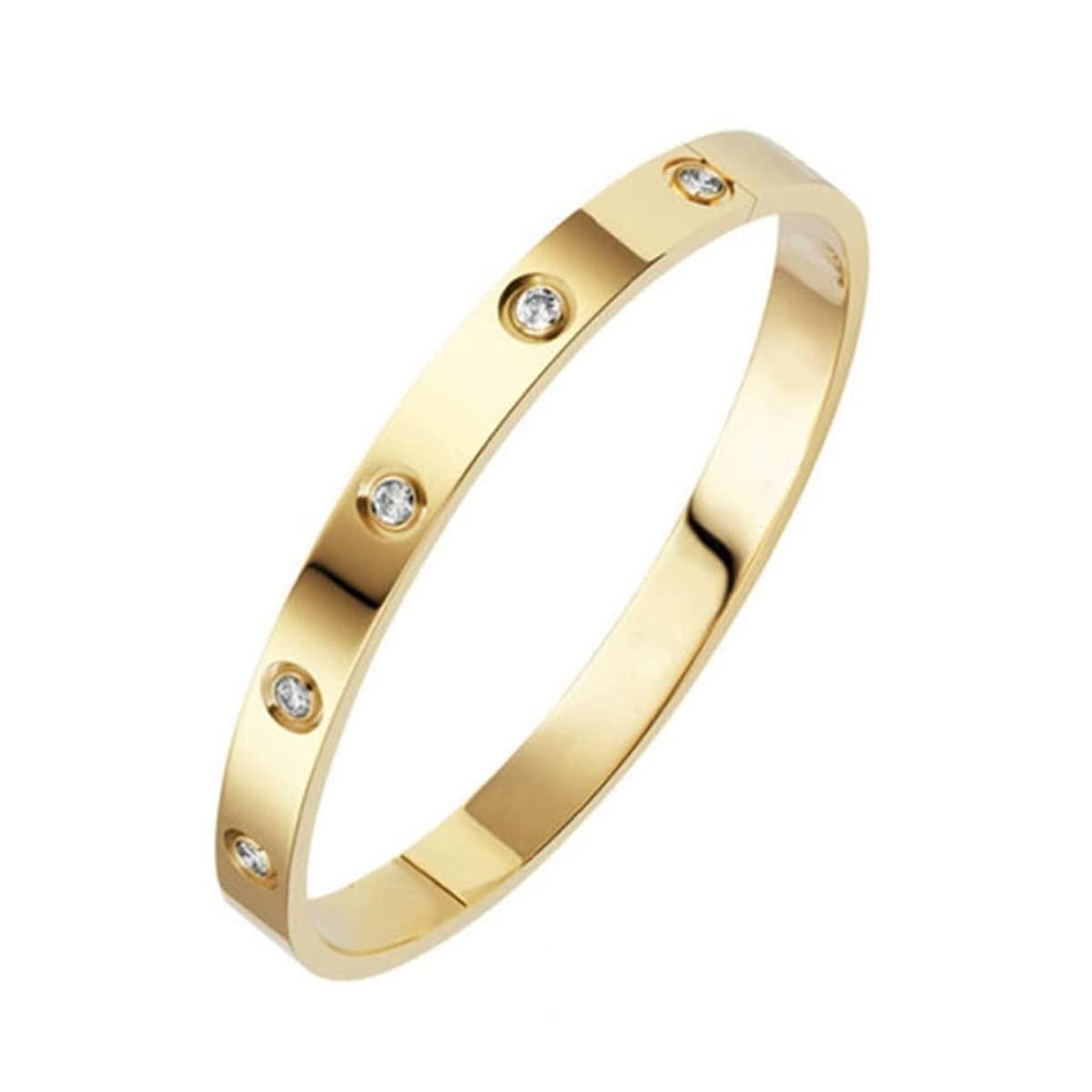Jewels Galaxy Jewellery For Women Contemporary Gold Plated Love AD Bracelet (MYN-BNG-17176) (B0BFN8JD23) Amazon Price History, Amazon Price Tracker