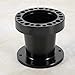 Steering Wheel Spacer Hub 3inch, Car Steering Wheel Hub Adapter Extension Spacer Kit Universal 6 Holes Steering Wheel Spacer for Most Cars Karts Solid Aluminum Spacer (Black)