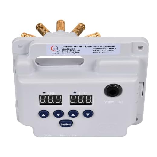 DIGI MISTER Evaporative Duct Mount Whole House Furnace Humidifier, Atomizing Cool Mist Variable Capacities for Homes and Offices from 1000 to 3500 sq. ft.