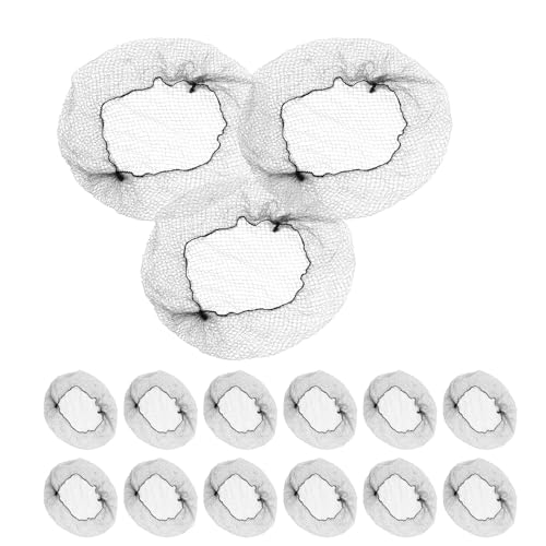 PRETYZOOM Filets à Cheveux Invisibles Noirs en Maille Élastique Réutilisable 150 Pièces Taille 20 Pouces pour Chignons de Danseuse Restauration et Perruques Accessoire Coiffure Femme