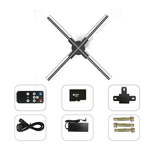 iumLeap 3D Hologram Fan,Hologram Projector,Holographic Imaging Player,Support Images and Video Splicing (100cm)