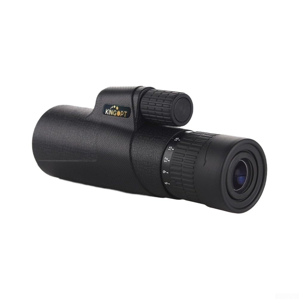Telescopio 6-18x42 Zoom Refractor para Astronomía y Observación de Aves - HD BK7 Vidrio Portátil Alcance de Viaje con Estuche - Negro 17cm