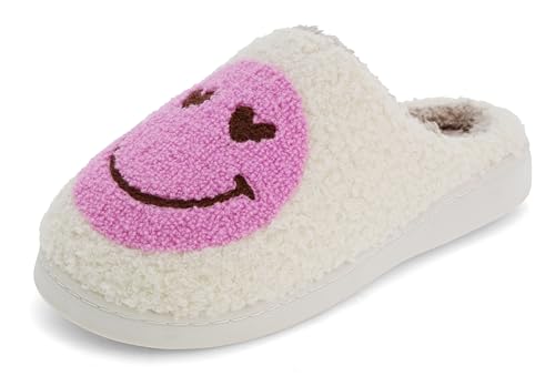 MIA Women’s Cozi Plush Indoor/Outdoor Slippers – Soft Faux-Fur Lining, Terry Cloth Upper, Lightweight Anti Slip Sole