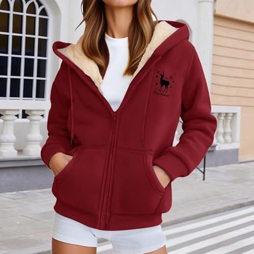 Sweat à capuche zippé d'hiver imprimé idéal pour le cocooning