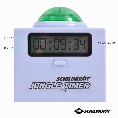 Cronómetro digital Schildkröt Jungle Timer con buzzer verde para juegos 4