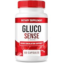 تركيبة GlucoSense الرسمية من Gluco Sense بمزيج نظيف ومتميز للمساعدة في دعم الدورة الدموية الصحية والتدفق الطبيعي والمستويات المتوازنة | حبتين فقط سهلة البلع يوميًا 60 كبسولة