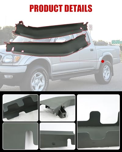 Image of Mountainpeak Mid Rear Frame Repair Kit Fit for 96-04 Toyota Tacoma 2WD /4WD | Reg & Xtra & Double Cab Models, Heavy-Duty 11 Guage Steel, Precision Laser Cut, Rust Patch Repair Kit