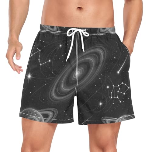 Traje de baño para hombre con estampado de estrellas y propiedad de secado rápido