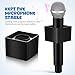 TOYANDONA Kids Microphone Toy, Pretend Mic Toy Plastic Microphone Prop Fake Pretend Play Microphone with Microphone Flag Station for Kids Karaoke Party Favors Performance Costume