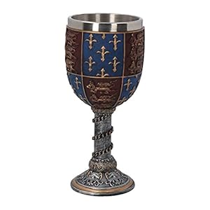 Nemesis Now C0702B4 Middeleeuwse Goblet 17.5cm Grijs, Resin w/RVS Insert
