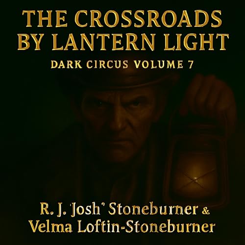 Diseño de la portada del título The Crossroads by Lantern Light