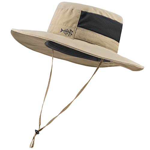 Image of BASSDASH UPF 50+ Sun Fishing Hat Water Resistant with Detachable Neck Flap