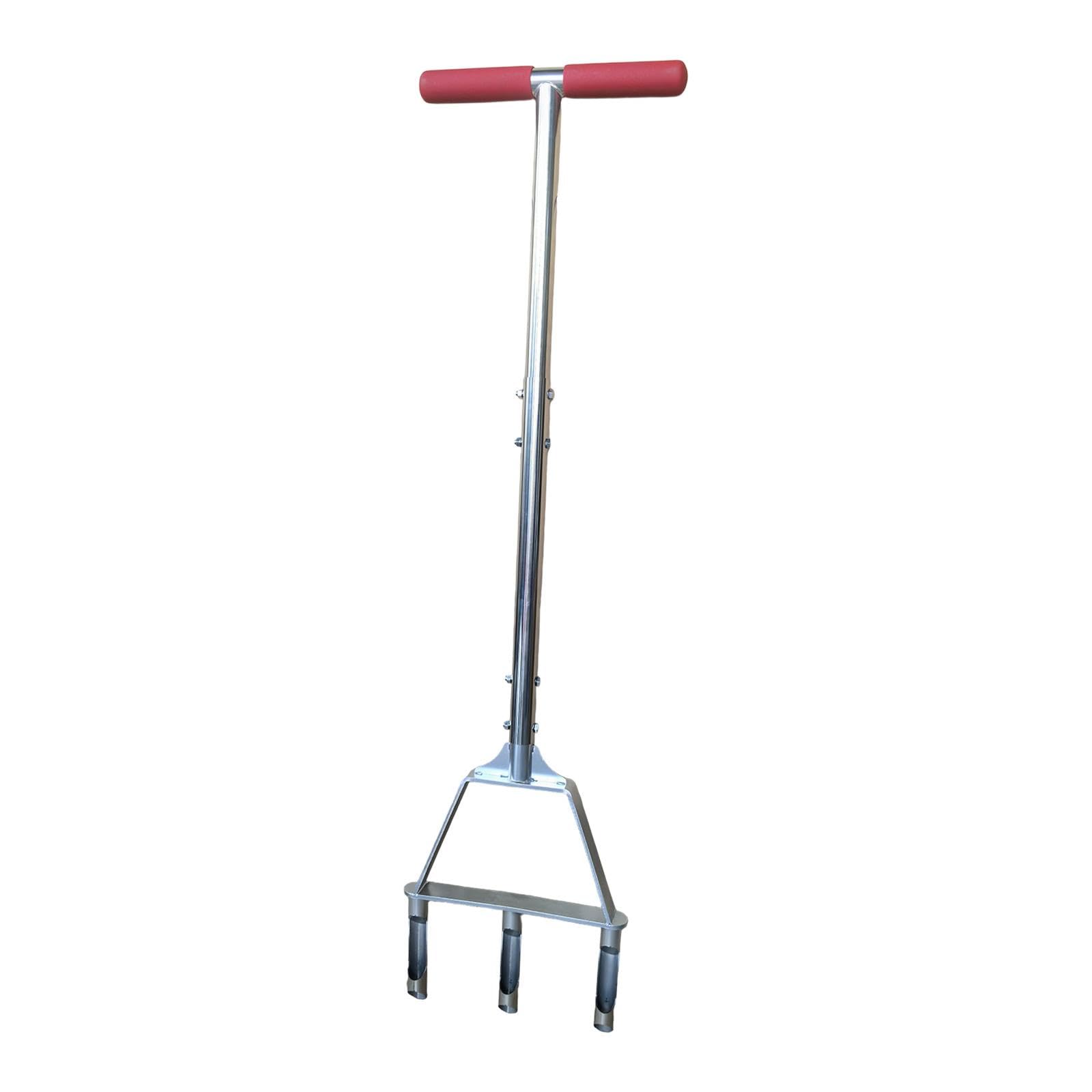 Fenteer Manual de herramienta aireadora de césped. Mantenimiento del aireador de núcleo. Aflojamiento del suelo. Púas huecas. Herramienta de aireación de