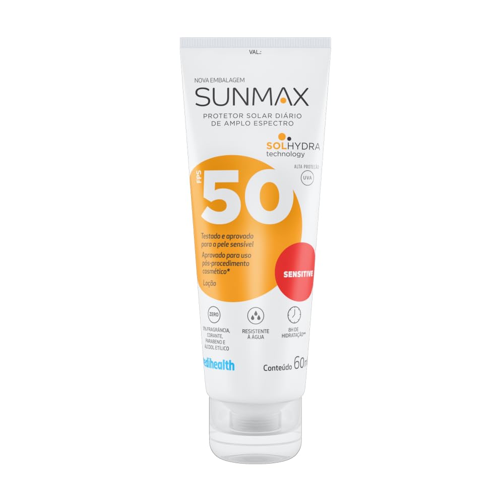 Protetor Solar Sunmax Sensitive Fator 50 Oil Free 60Ml