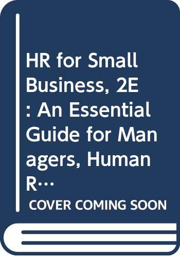 Amazon.com: HR for Small Business, 2E: An Essential Guide for Managers ...