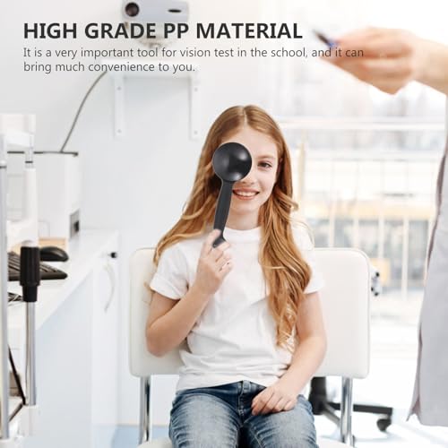 Image of Optometry Mask Eye Occluder Paddle Handheld Eye Exam Tool for Pediatric and Optical Screening 2 Pieces