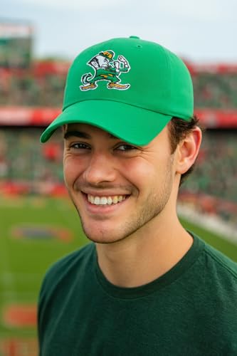 Gorra béisbol verde Universidad Notre Dame ajustable miniatura 2