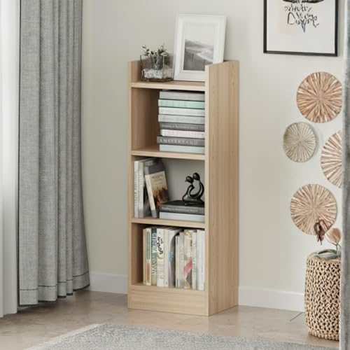 Image of Amazon Brand - Solimo Vault Bookshelf 3- Layer Bookcase, (Mile Oak)