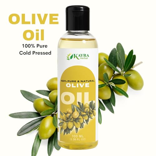 Image of Olive Oil | 100% Pure Extra Virgin Cold Pressed Zaitoon Oil for Hair Growth, Glowing Skin, Face & Scalp Care | Jaitun Ka Tel for Dry Skin, Dandruff, Hair Fall & Moisturizing - 100ml