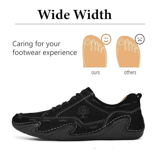 Men's Casual Casual Shoes Lightweight Soft and Comfortable Non-Slip Loafers Lace-Up Retro Fashion Formal Shoes3