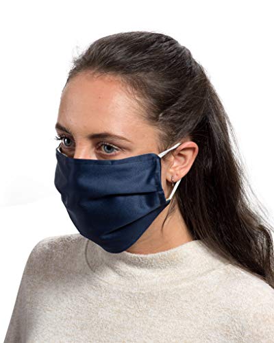 3 Layer Copper Infused Face Mask with 2 Layers of Copper Fabric | Comes with Nose Wire, Filter Opening & Cord Adjusters