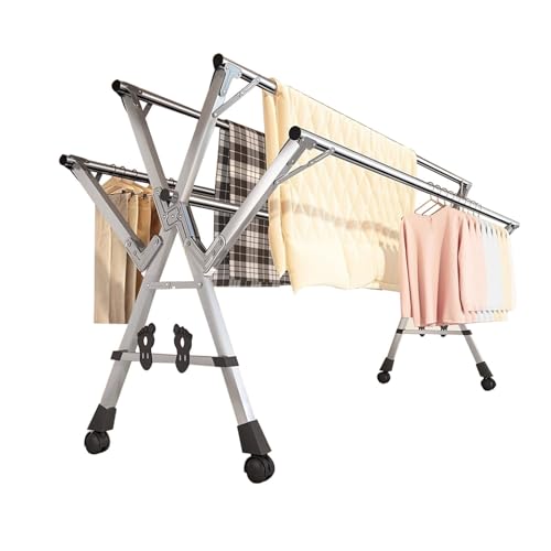 Séchoir à linge pliable étendoir extérieur réglable peu encombrant 160cm