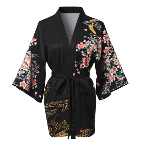 GRACEART Women's Kimono Cardigan Japanese Haori Cover Up Jacket Beach