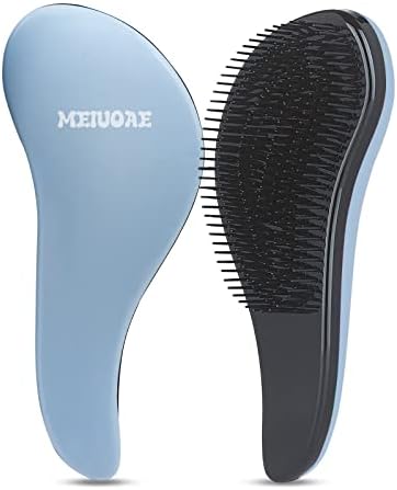 Hairbrush Detangler-Soft and Comfortable Detangling Brush, Curly Hair Brush for Scalp Massage, Detangler Brush for Natural, Curly, Straight, Wet or Dry Hair - Hairbrush for Men & Women(Blue)