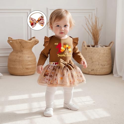 My 1st Christmas Baby Girl Outfits Infant Dress First Letter Romper Santa Tulle Tutu Skirt 0-18M Girl Clothes2