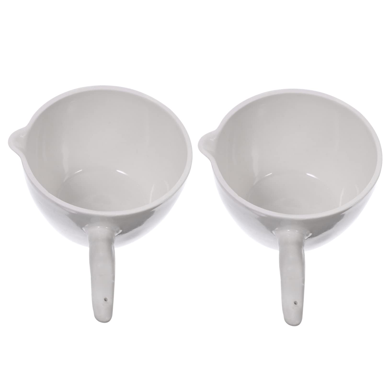 Garneck Evaporating Bowl Kit with Handle Round Porcelain for Laboratory School and Science Projects