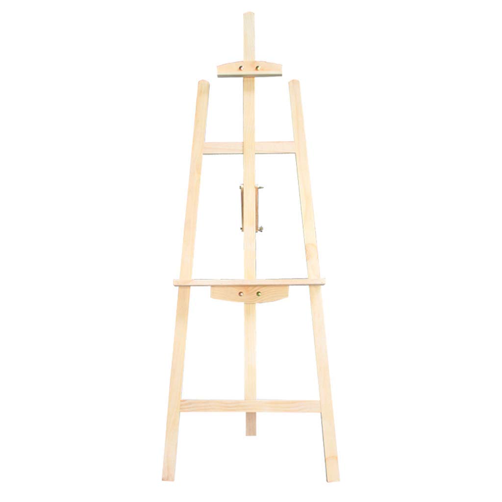 Staffeleien, Holzstaffelei, Verstellbar, Mit Mehreren Winkeln, Geeignet Für Schüler Im Innen- Und Außenbereich, 56 X 67 X 145 cm, Holzfarben, Staffelei, Künstlerbedarf,HUAjzG3986