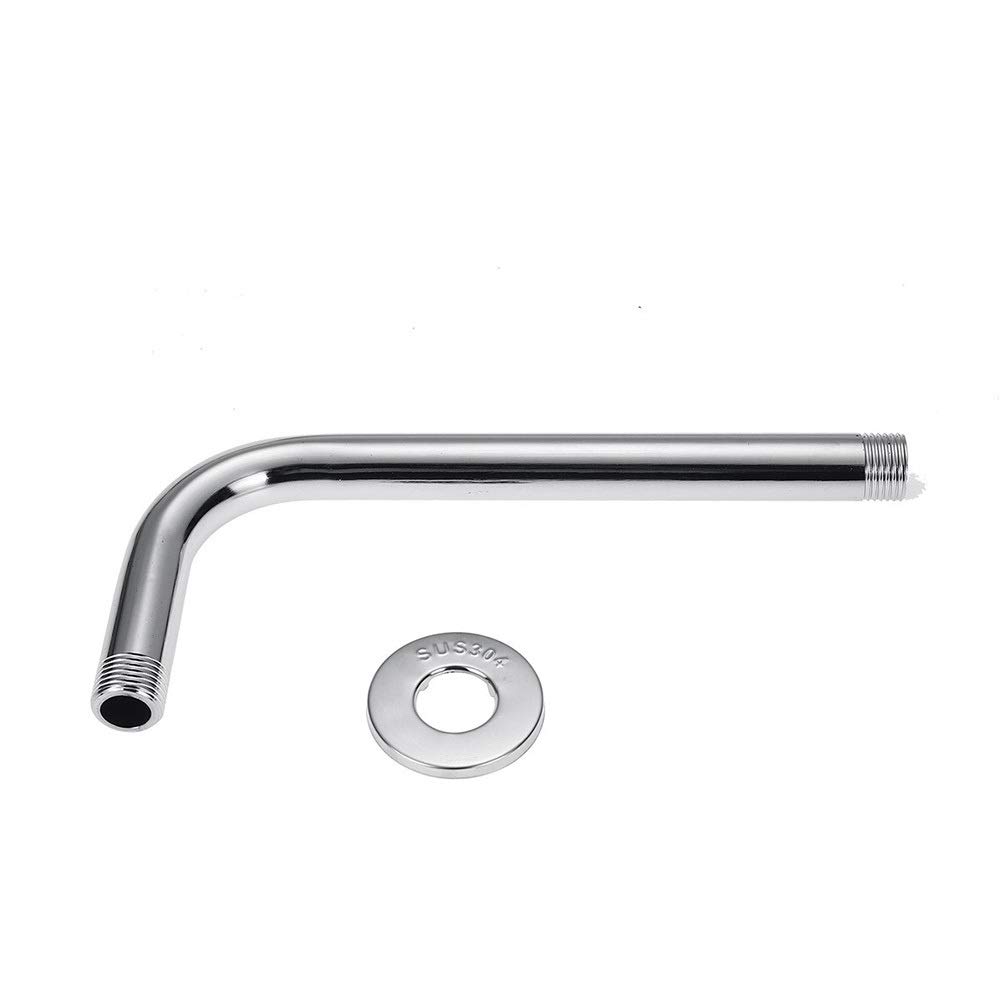 Ahlsen Bras De Douche,Bras De Douche Mural 40 Cm Rallonge Douche Ronde En Acier Inoxydable Dextension Pour Tete De Douche Pluiefinition Chromee Polie 85242068