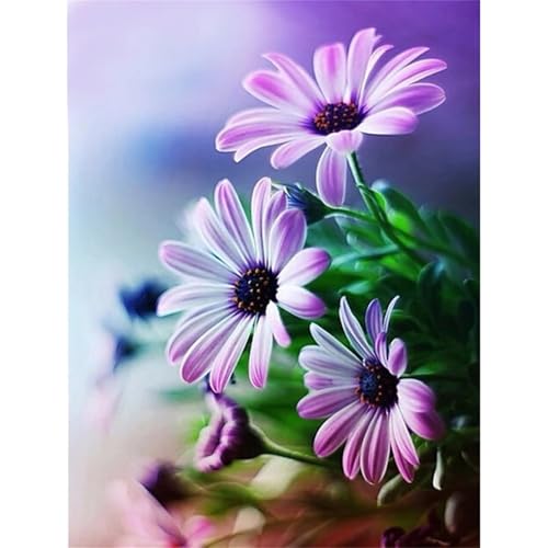 Peinture Diamant 5D kit complet pour occuper vos week-ends - Grand format fleurs 80x100