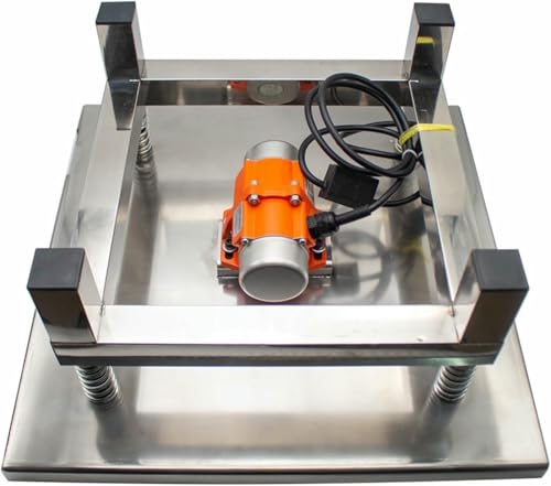 Plataforma vibratoria para concreto, mesa vibratoria para bloques, plataforma vibratoria mini de acero inoxidable, para pruebas de vibración miniatura 4