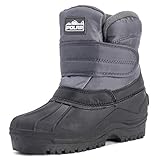 Polar Womens Single Velrco Strap Waterproof Outdoor Mid Calf Thermal Snow Boots