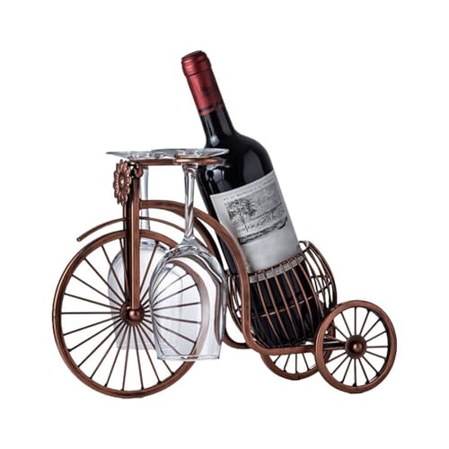Soporte para botellas de vino de metal vintage miniatura 5