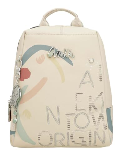 Anekke Mochila de Paseo Alma - Moderna y Espaciosa | Bolsillos Exteriores y Asas Regulables | Medidas: 26x32x10 cm - Mochilas Mujer